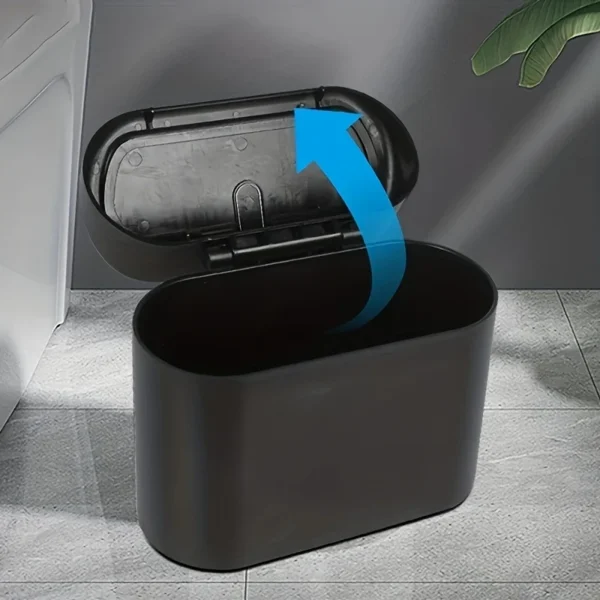 1L Car Interior Storage Case Trash Bin Push Can Mini Tray Dustbin Garbage Box Door Seat Clip Stand Holder Automotive Accessories - Image 2