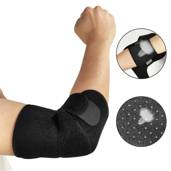 1PCS Sports Elbow Bandage Breathable Elbow Pads Basketball Volleyball Gym Arm Training Adjustable Sports Safety Arm Sleeve Pads - Image 2