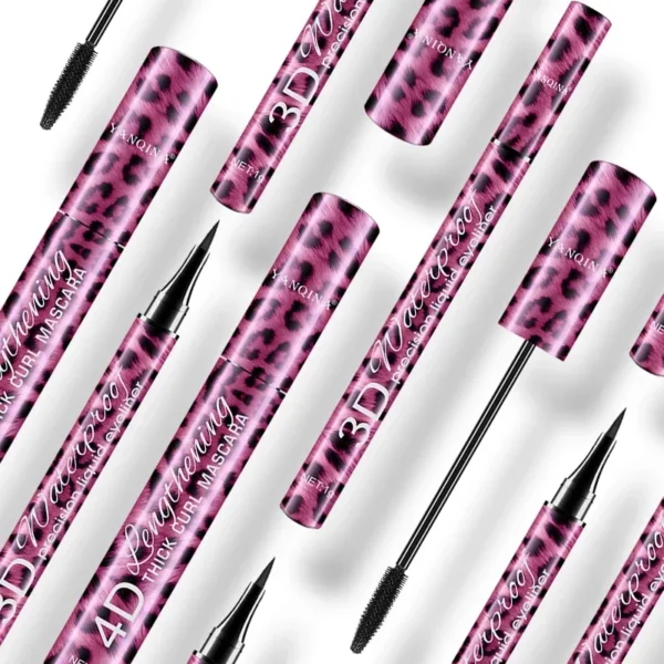 YANQINA Liquid Eyeliner Pencil+4D Waterproof Mascara Set Cosmetics Eye Liner Thick Curling Mascara Eyebrow Pencil Eyes Makeup - Image 6