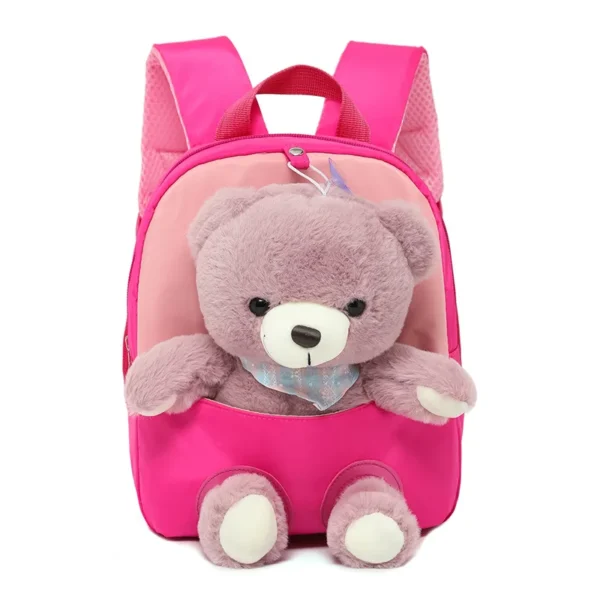 Kindergarten Baby Backpack Cartoon Bear Cute SchoolBags for Girls Boys Kids Gifts Fashion Zipper Shoulder Bag Lightweight 가방 - Image 5