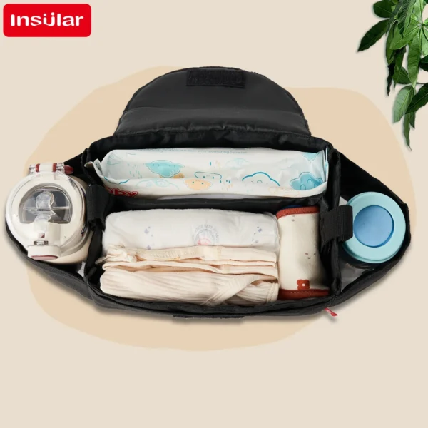 Insular Diaper Bag Baby Milk Bottle Insulation Bags Mummy Storage Bag For Baby Stuff Collection Stroller Accessories Baby Care - Image 3