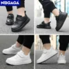 Children Sneaker Boys Casual Shoes Black Leather Flat Student Walking Shoes Non-slip Girl Lightweight Sports Tennis Footwear - Image 4
