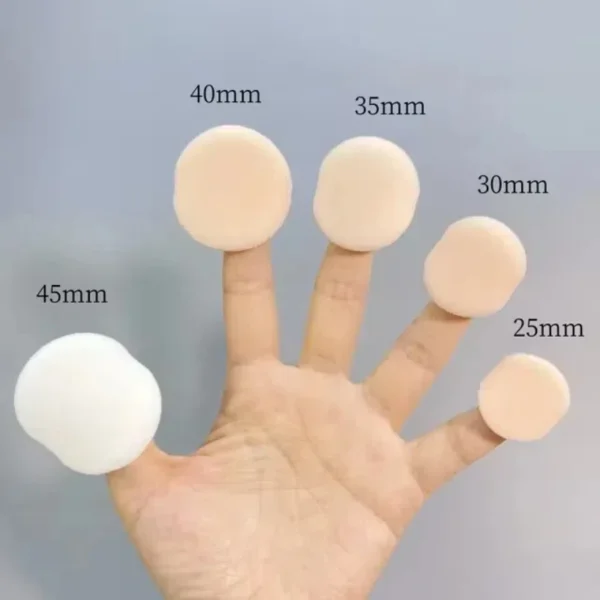 10/20/30Pcs Velvet Mini Finger Puff 3/3.5/4CM Makeup Setting Powder Sponge Face Concealer Blending Cosmetic Makeup Tools - Image 4