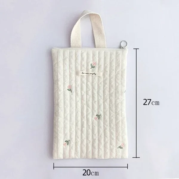 Cotton Baby Diaper Bag Nappy Pouch Travel Stroller Storage Bags South Korea's Ins Cute Bear Embroidery Mommy Bag Handbags - Image 4