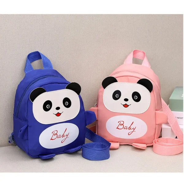 Cute Panda Cartoon Kids Bag Baby Girls Boys Mini Backpack Baby Bag Anti-lost Bag For Toddler Preschool Kids