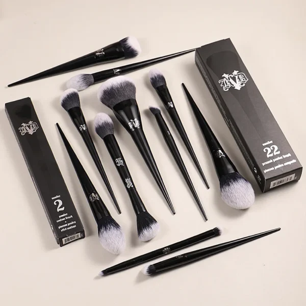 KVD Makeup Brushes Series Blusher Powder Foundation Concealer Eye Shadow Blending Cosmetic Beauty Soft Brush Tools Maquiagem - Image 4