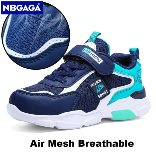 Children Casual Shoes for Boys Breathable Sneaker Summer Air Mesh Kids Hook&Loop Students School Shoe Size28-40 - Image 4