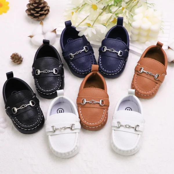 Casual Slip On Low Top Loafer Shoes For Baby Boys, Lightweight Comfortable Non Slip Flat Shoes For Indoor Outdoor Walking, Sprin