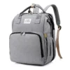 Diaper Bag Backpack Foldable Travel Mummy Bag with Nappy Backpack Diaper Wet Bag Changing Pad Baby Crib - Image 6