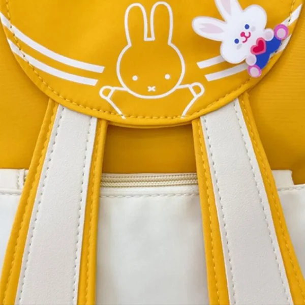 In stock, cute rabbit ear nylon waterproof backpack, 5 colors, 2-8 year old baby backpack, children's favorite style - Image 3