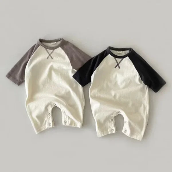 New Spring Autumn Baby Bodysuit Soft Cotton Toddler Jumpsuits for Girls Boys Newborn One-Piece Clothes Korea Style Infant Romper - Image 2